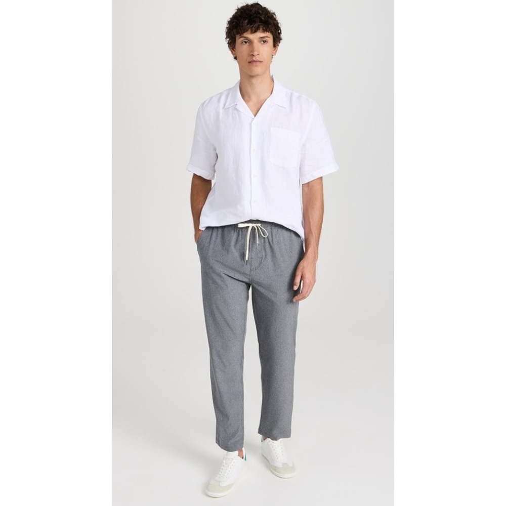 Fair‎ Harbor The One Pants Mens Large Grey Heather Stretch Recycled Drawstring